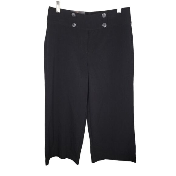 Takara Nwt black wide leg crop cropped pants size 9 - Picture 1 of 6